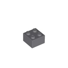 Kocke 2x2 temno sive, 50 kos