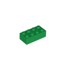 Kocke 2x4 zelene, 50 kos