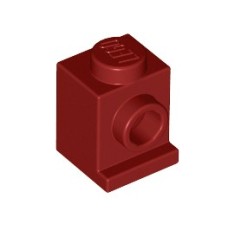 Brick, Modified 1x1 with Headlight, Dark Red Brick, Modified 1x1 with Headlight, Dark Red