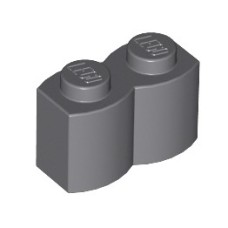 Brick, Modified 1x2 with Log Profile, DBG Brick, Modified 1x2 with Log Profile, DBG