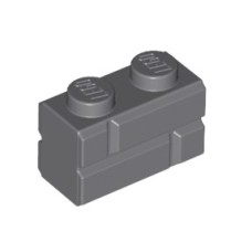 Brick, Modified 1x2 with Masonry Profile, DBG Brick, Modified 1x2 with Masonry Profile, DBG