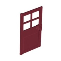 Vrata 4x6, temno rdeča, 5 kos