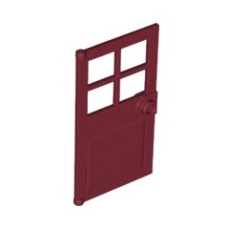 Vrata 4x6, temno rdeča, 5 kos