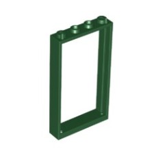 Vrata okvir 4x6, temno zelena, 5 kos