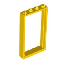 Vrata okvir 4x6, rumena, 5 kos