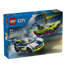 LEGO City 60415 Policijski avtomobil in avto z močnim motorjem