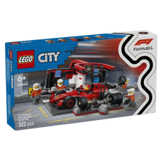 LEGO City 60443 F1® Pit Stop & Pit Crew with Ferrari Car
