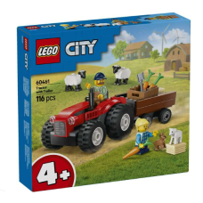 LEGO City 60461 Rdeči kmetijski traktor s prikolico in ovčka