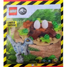 LEGO Jurrasic World raptor z gnezdom