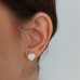 Heart Earrings - White